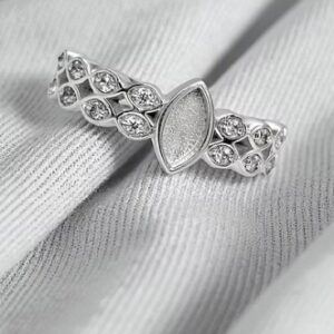 Double CZ Marquise Ring in Sterling Silver 925