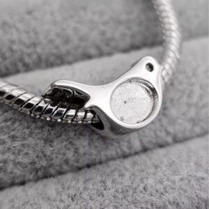 Fill able Robin Charm in Sterling Silver 925.