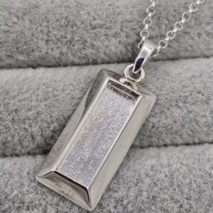 Gents Fill-able Bullion Pendant in Sterling Silver 925.